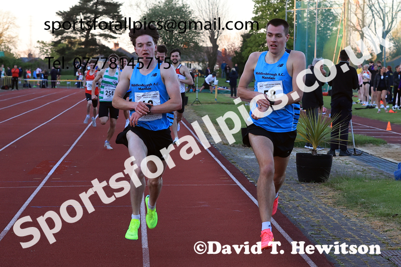 The 1500 metres, 2026 NEGP 1, Monkton Stadium. Photo: David T. Hewitson/Sports for All Pics